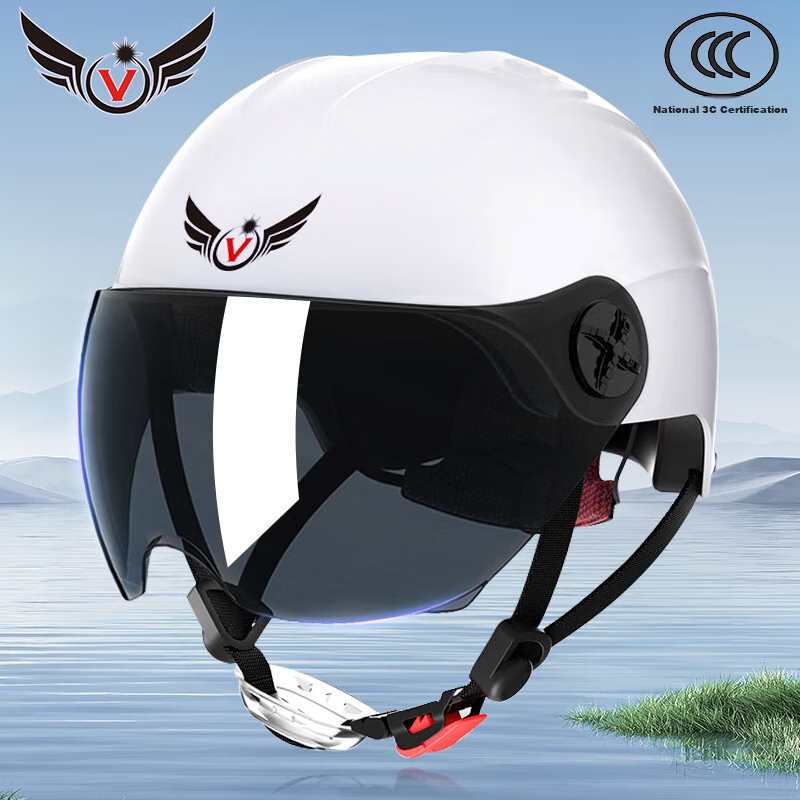 V3C Certified Electric Vehicle Helmet, Summer Sun Protection, Lightweight, All-S...