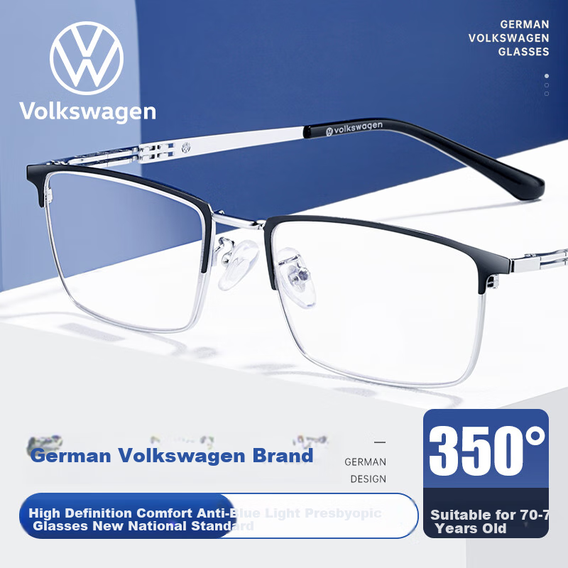 VOLKSWAGEN German Volkswagen Men's High Definition Blue Light Blocking Prescript...