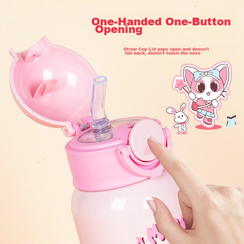 Angelamiao Water Bottle Accessories, Straw Lid, Children's Thermos Cup Lid, Anti...