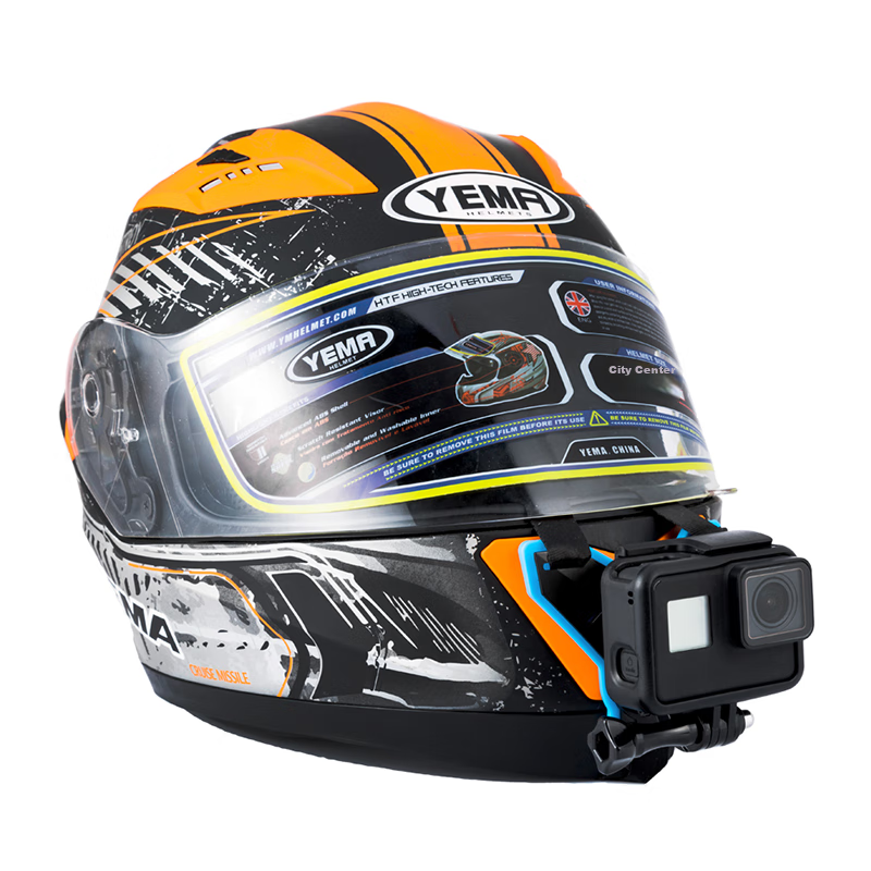 TELESIN Compatible with GoPro 12 13, Helmet Chin Strap Mount, DJI Action 4 5 Pro...