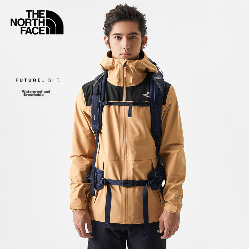 The North Face Men's Outdoor Comfortable Windproof Hard Shell Jacket 7QR5, Yello...