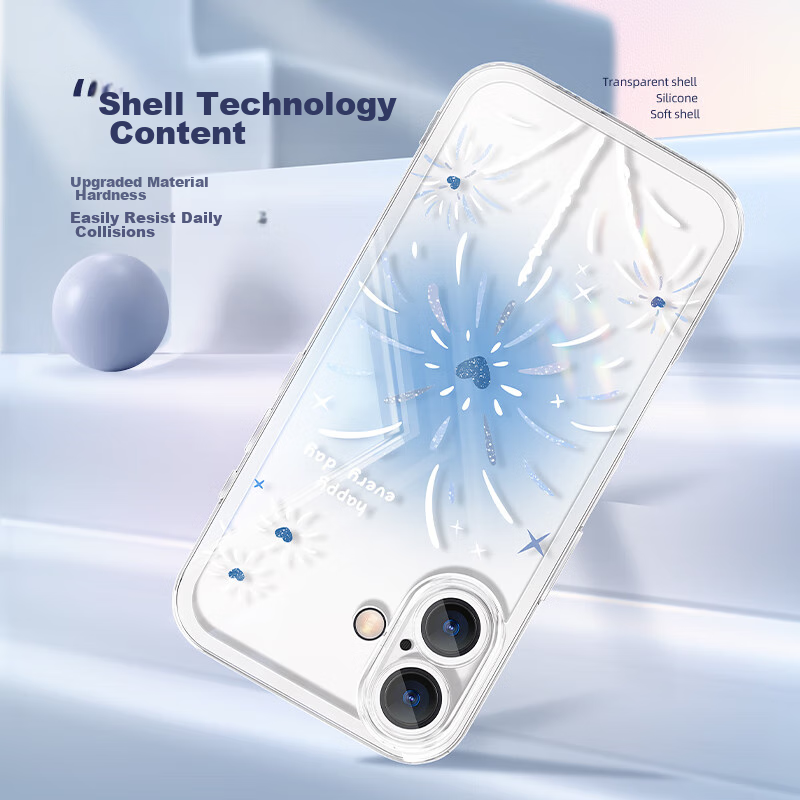 XP Compatible IPhone 16 Case, Full Lens Protection, Apple 16 Transparent Soft Sh...