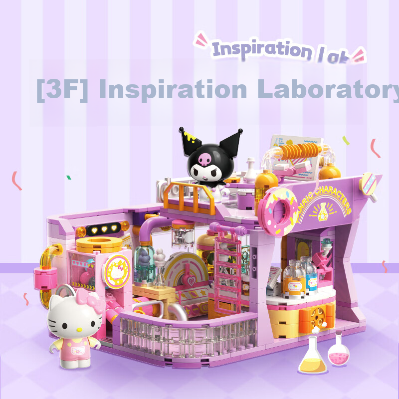 TOP TOY Sanrio Family College Series Assembly Building Blocks Melody Big Ear Dog...