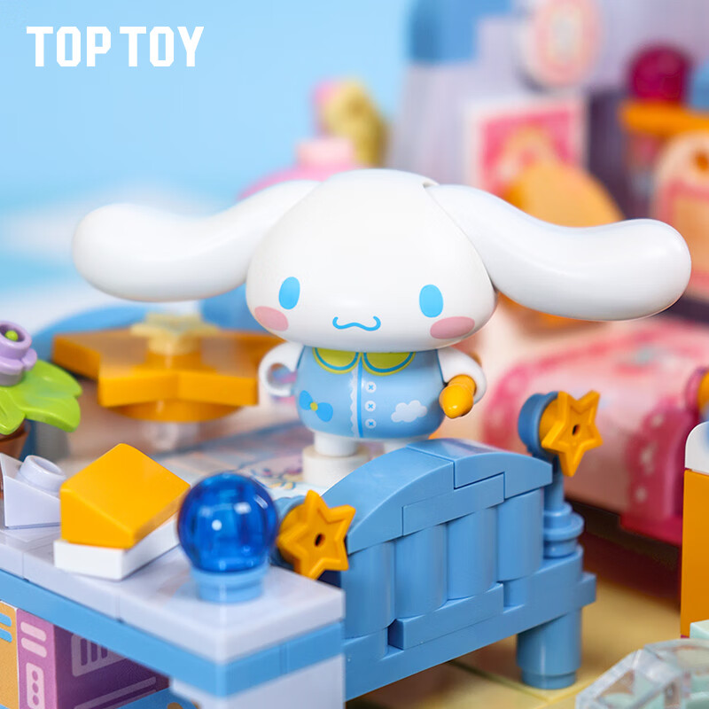 TOP TOY Sanrio Family College Series Assembly Building Blocks Melody Big Ear Dog...