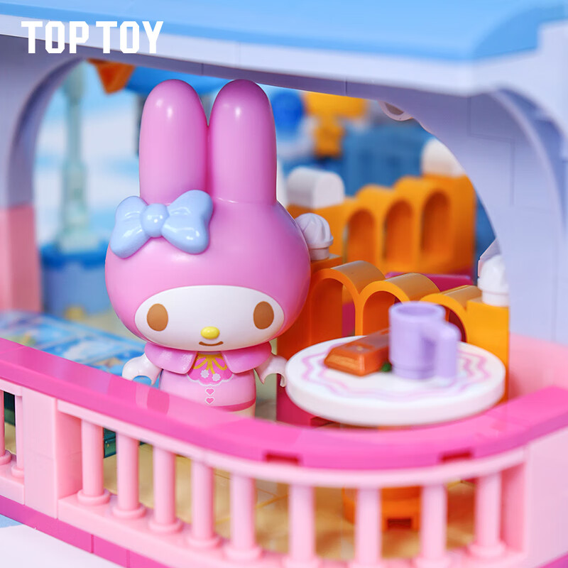 TOP TOY Sanrio Family College Series Assembly Building Blocks Melody Big Ear Dog...