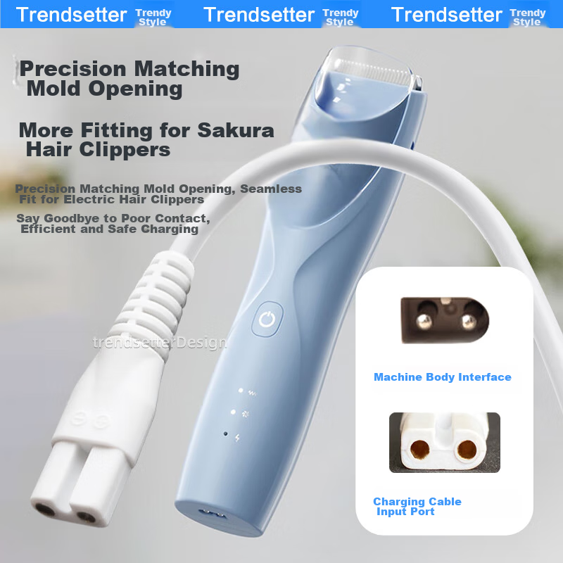 Trendsetter Compatible with Yingshu Baby Hair Clipper Charging Cable ES999 998 9...
