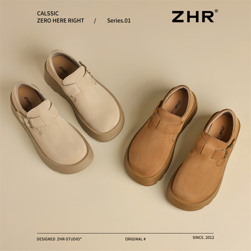 ZHR Thick-Soled Birkenstock-Style Shoes for Women, Retro Lightweight Slip-On Cas...