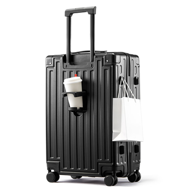 SOO Stylish Luggage with Cup Holder, Multifunctional Suitcase for Men And Women,...