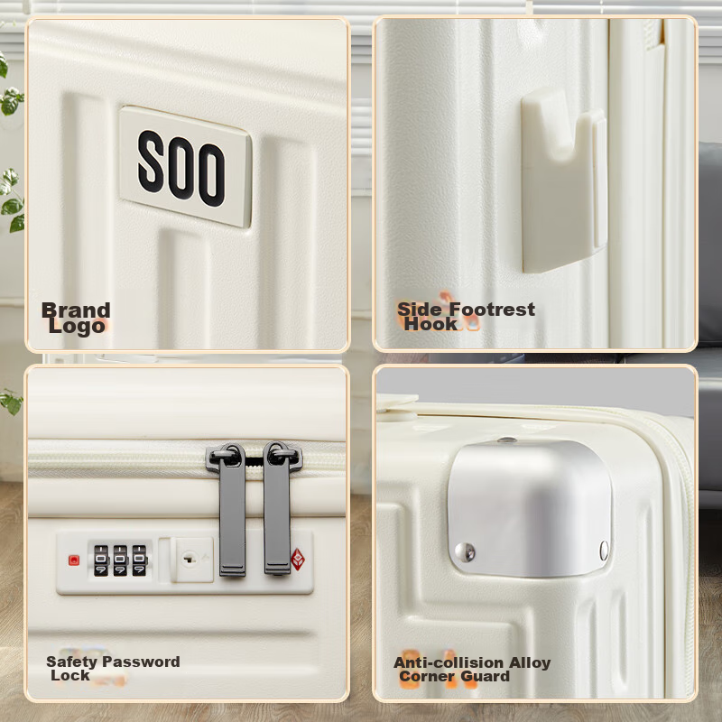 SOO Stylish Luggage with Cup Holder, Multifunctional Suitcase for Men And Women,...