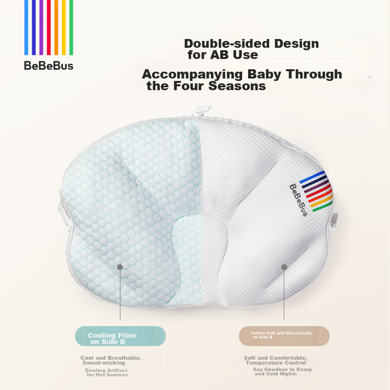 Bebebus Shell-Shaped Shaping Pillow for Correcting Head Shape, 0-6 Months, Preve...
