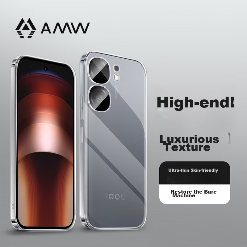 AMW Transparent Ultra-Thin Shockproof Phone Case for Vivo IQOO Neo9/9Pro/9spro/p...