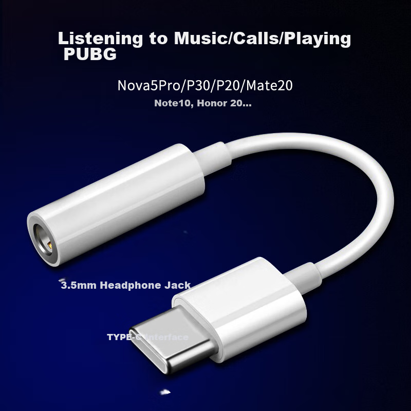 Trendsetter Compatible with Huawei Earphone Adapter Converter for Mate70/60Pro/P...