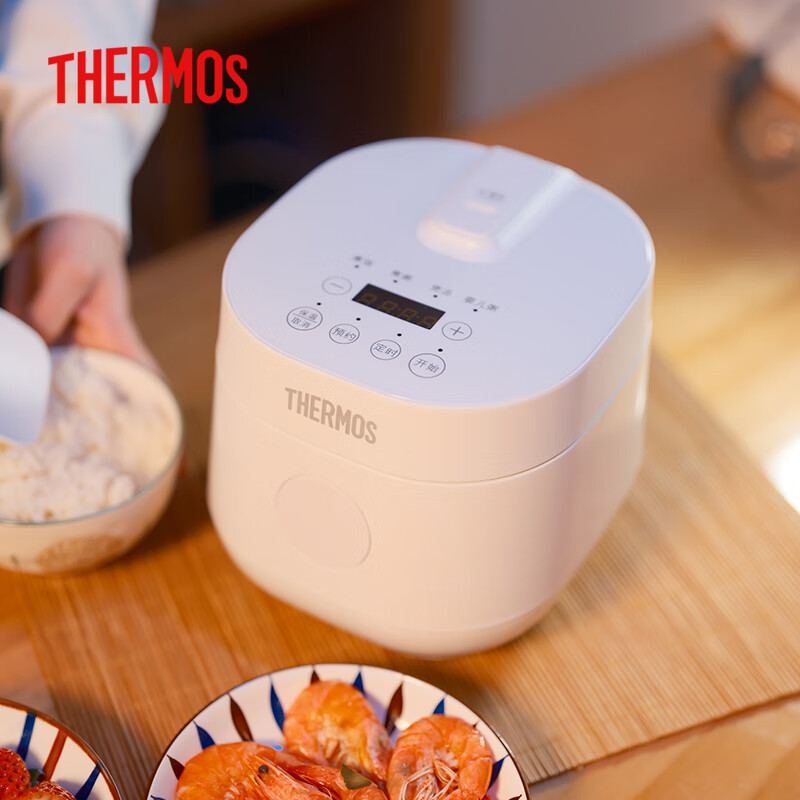THERMOS [National Subsidy] Rice Cooker, Mini 1-2 Person, Low Power, Smart Timer,...