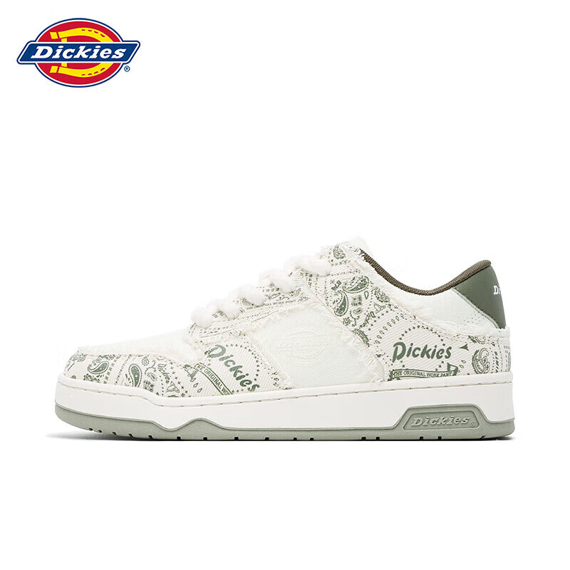 Dickies Men's Casual Shoes, Summer Breathable Trendy Versatile Sneakers, White P...