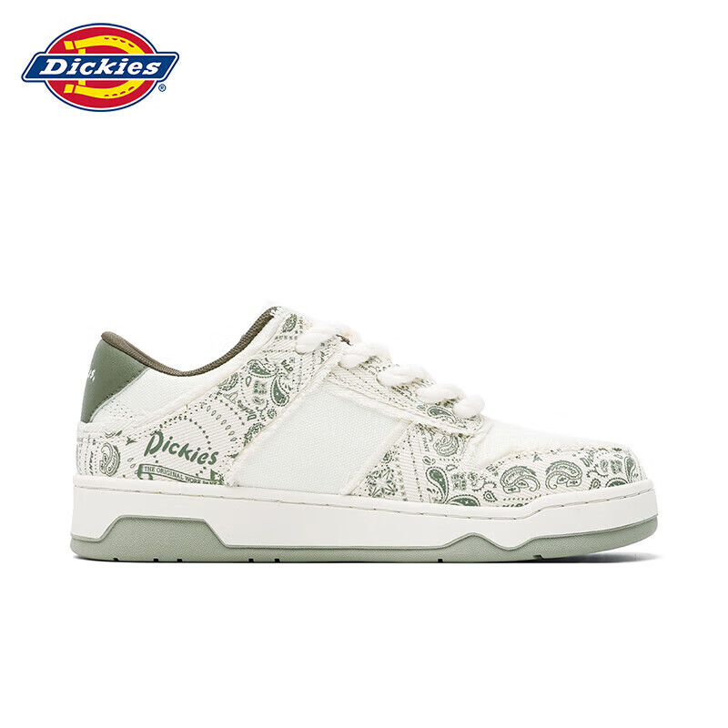 Dickies Men's Casual Shoes, Summer Breathable Trendy Versatile Sneakers, White P...
