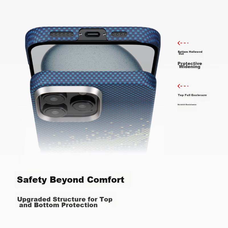 PITAKA MagSafe Compatible IPhone 16 Pro Case, Kevlar Aramid Carbon Fiber Texture...