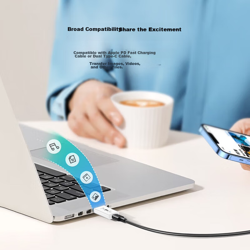 Snowkids USB to Type-C Adapter, OTG Apple Data Cable Converter, IPhone 16 Pro Ma...