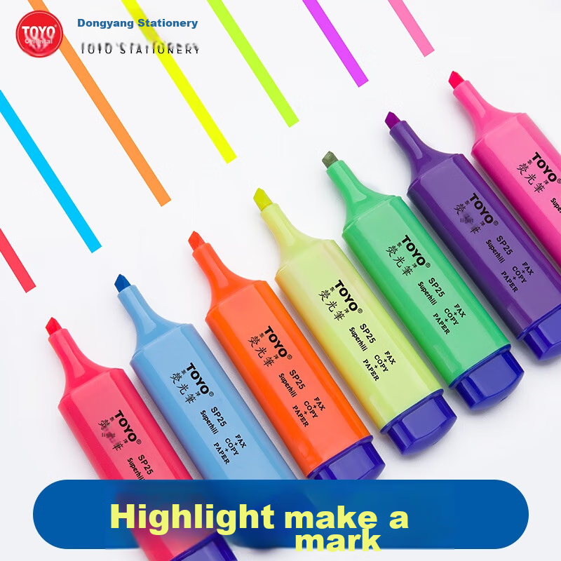 TOYO SP25 Unscented Yellow, Blue, Green, Red, Orange, Purple, Pink Diagonal Tip...