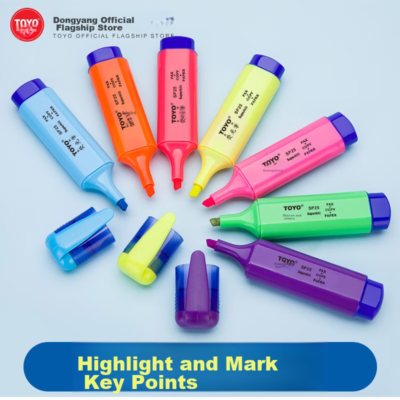 TOYO SP25 Unscented Yellow, Blue, Green, Red, Orange, Purple, Pink Diagonal Tip...