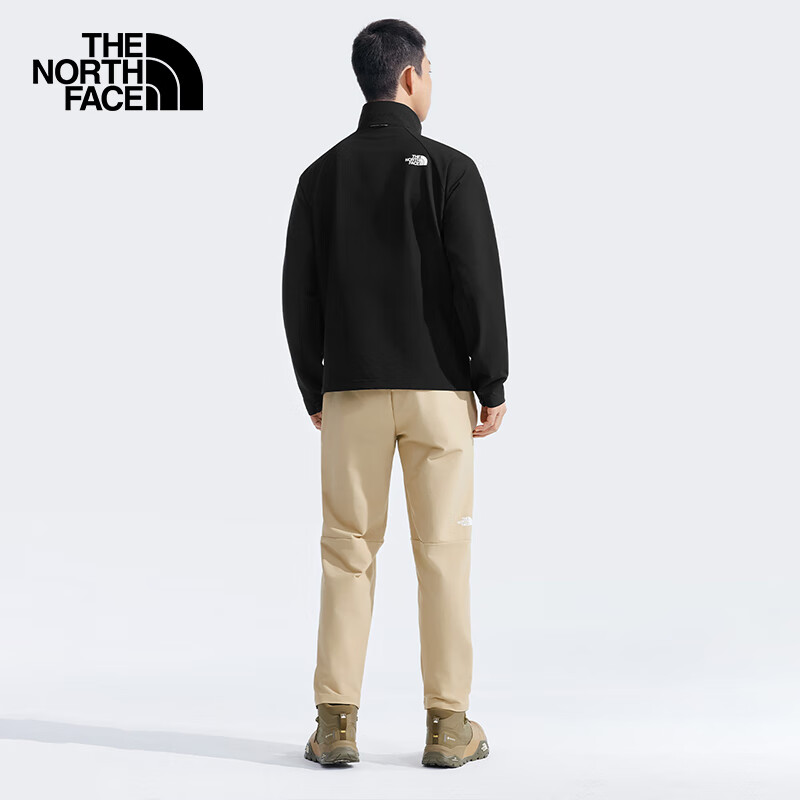 The North Face Men's Softshell Outdoor Windproof Water-repellent Jacket 8AUP Bla...