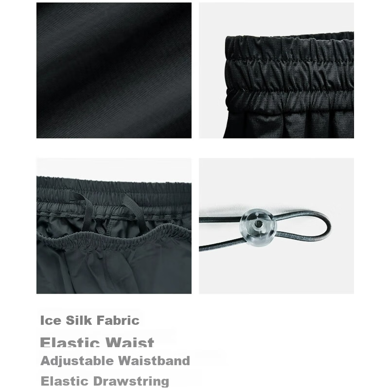 Zauo Ice-Cool Sun Protection Pants, Draping Slimming Effect, Lightweight Summer...