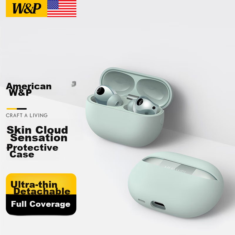 W&P Compatible with Huawei Freebuds Pro 4/Pro 3 Protective Case, Universal Bluet...