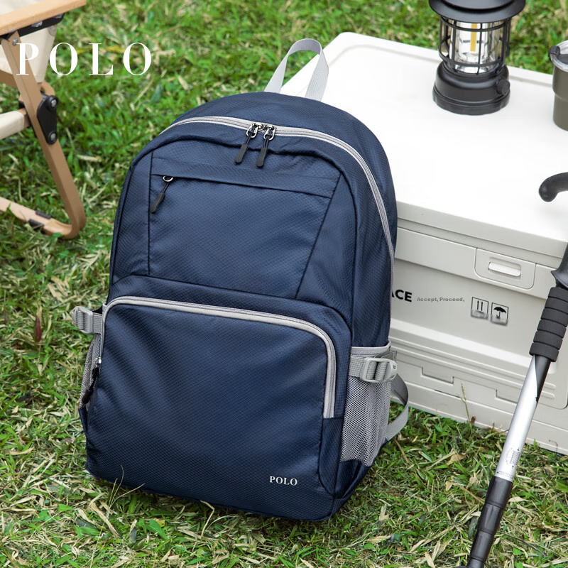 POLO Foldable Backpack for Men, Outdoor Travel Backpack, 15.6-Inch Lightweight S...