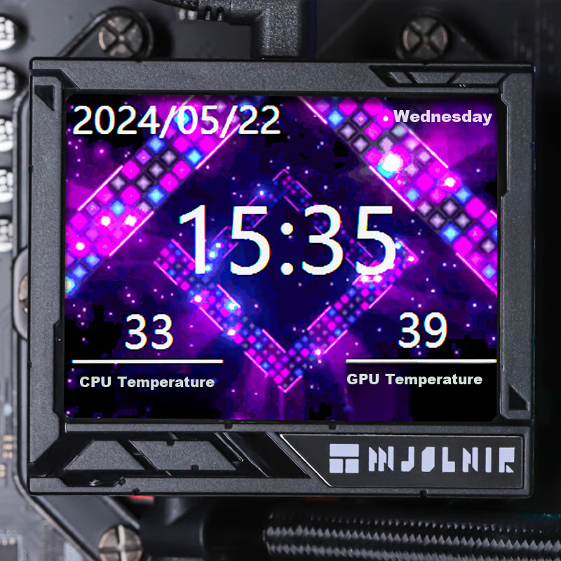 Thermalright MJOLNIR VISION 360 ARGB BLACK, All-In Liquid Cooler, 3.5-Inch LCD S...