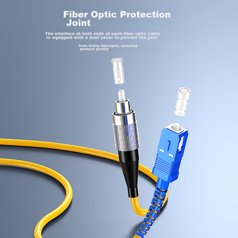 SK-LINK Fiber Optic Patch Cable, SC-SC Telecom-Grade Single-Mode Dual-Core Gigab...