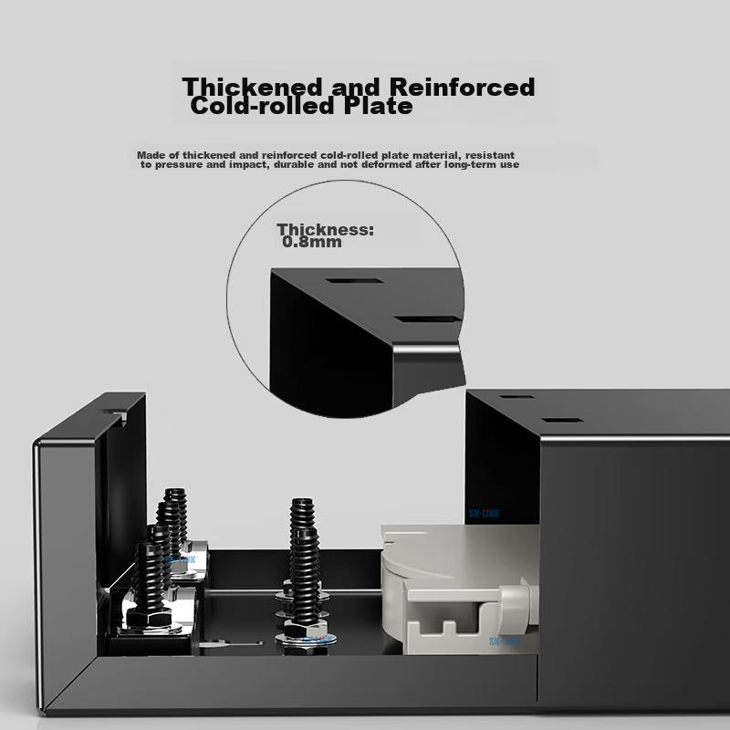 SK-LINK Desktop Fiber Optic Terminal Box, 4-Port 4-Core Single-Mode FC Fully-Con...