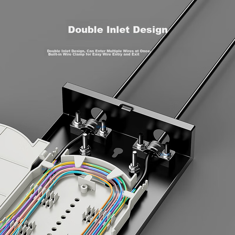 SK-LINK Desktop Fiber Optic Terminal Box, 4-Port 4-Core Single-Mode FC Fully-Con...