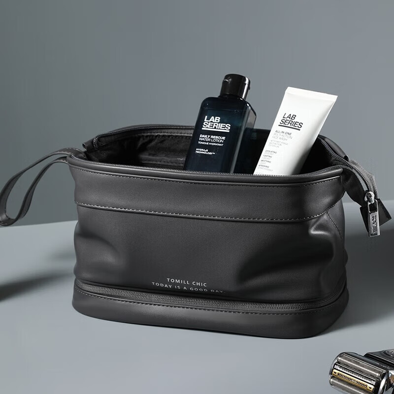 ToMill Men's Travel Toiletry Bag, Portable Large Capacity Cosmetic Organizer, Ch...
