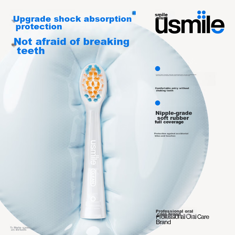 Usmile Electric Toothbrush Heads for Children's Dental Care, Mini Shock-Absorbin...