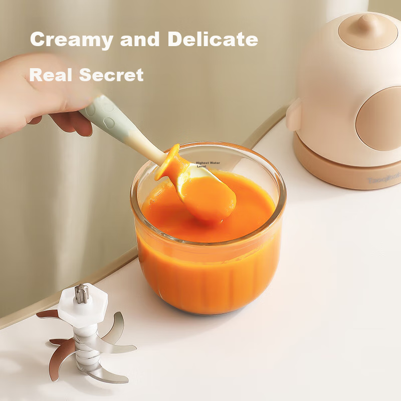 Taoqibaby Baby Food Processor, Small Multifunctional Meat Grinder, Baby Food Gri...
