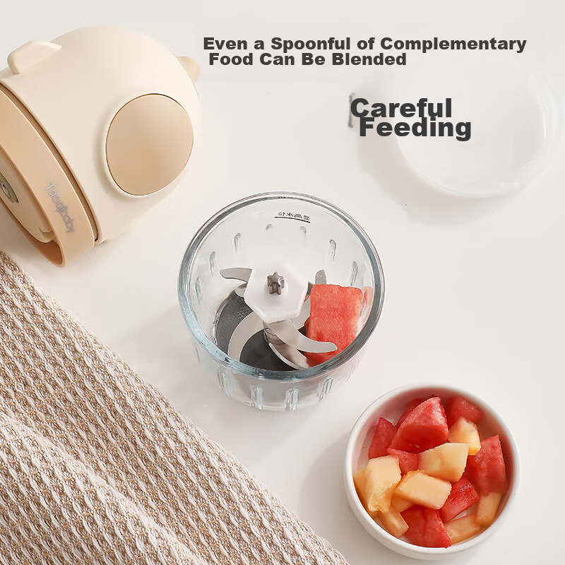 Taoqibaby Baby Food Processor, Small Multifunctional Meat Grinder, Baby Food Gri...