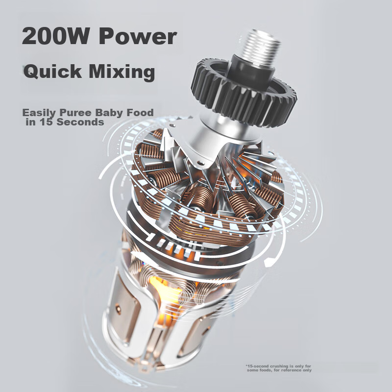 Taoqibaby Baby Food Processor, Small Multifunctional Meat Grinder, Baby Food Gri...