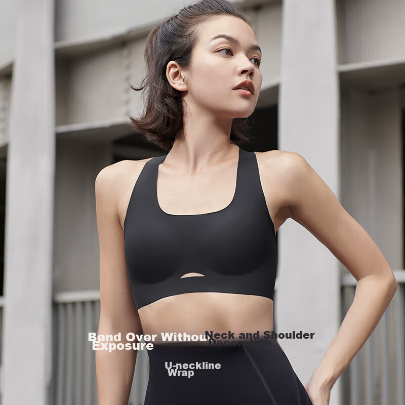 Ubras Women's Sports Bra, Wireless, Breathable, for Yoga And Fitness, Short Bra,...