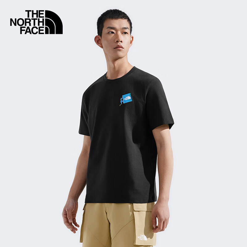 The North Face Men's Short Sleeve T-Shirt Outdoor Comfortable Breathable 8D7C Bl...
