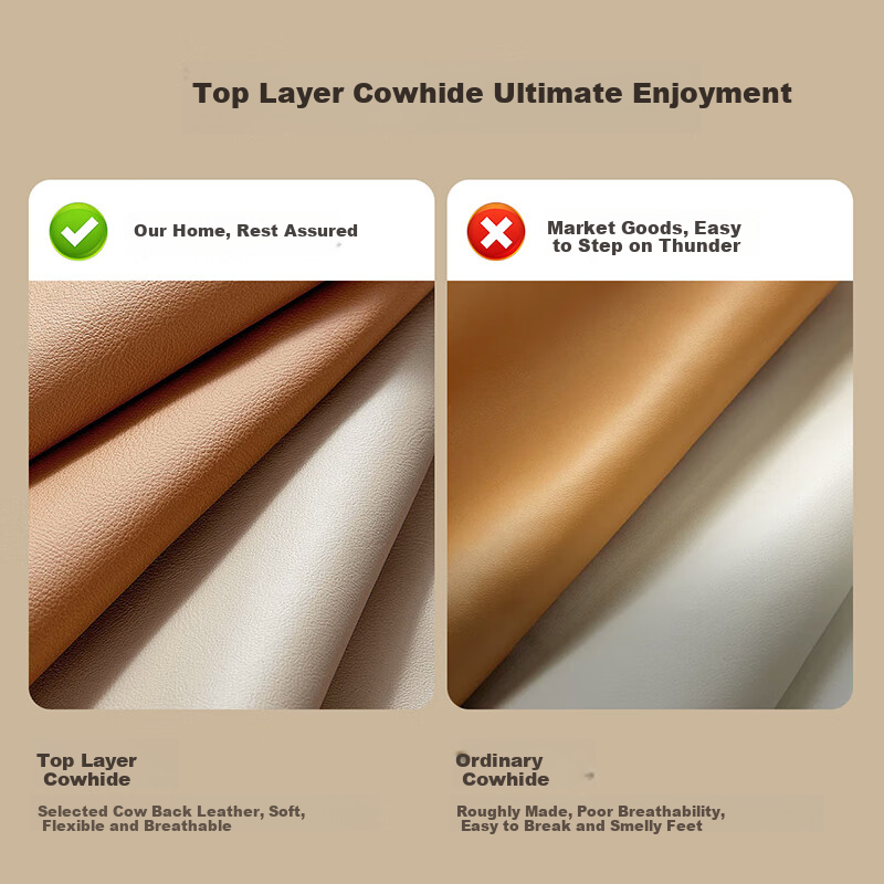 ZHR Top Layer Cowhide Women's Shoes Spring and Summer Commuting Leather Shoes Wo...