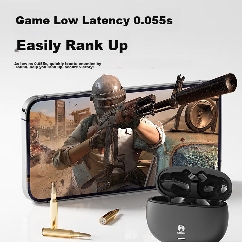 QQ Music ET51 - Starlight White True Wireless Bluetooth Earphones, ANC Active No...