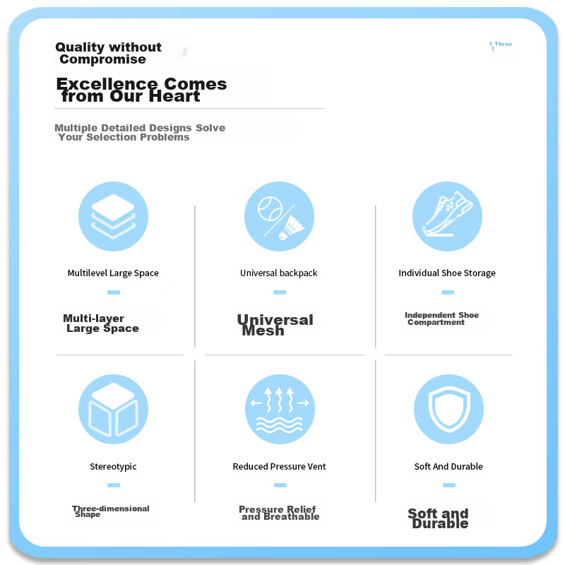 YONEX Badminton Bag, Backpack, Multifunctional, with Separate Shoe Compartment,...