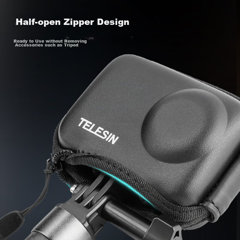 TELESIN Compatible with DJI Action 3, 4, 5 Pro Storage Case, Body Protection Cas...