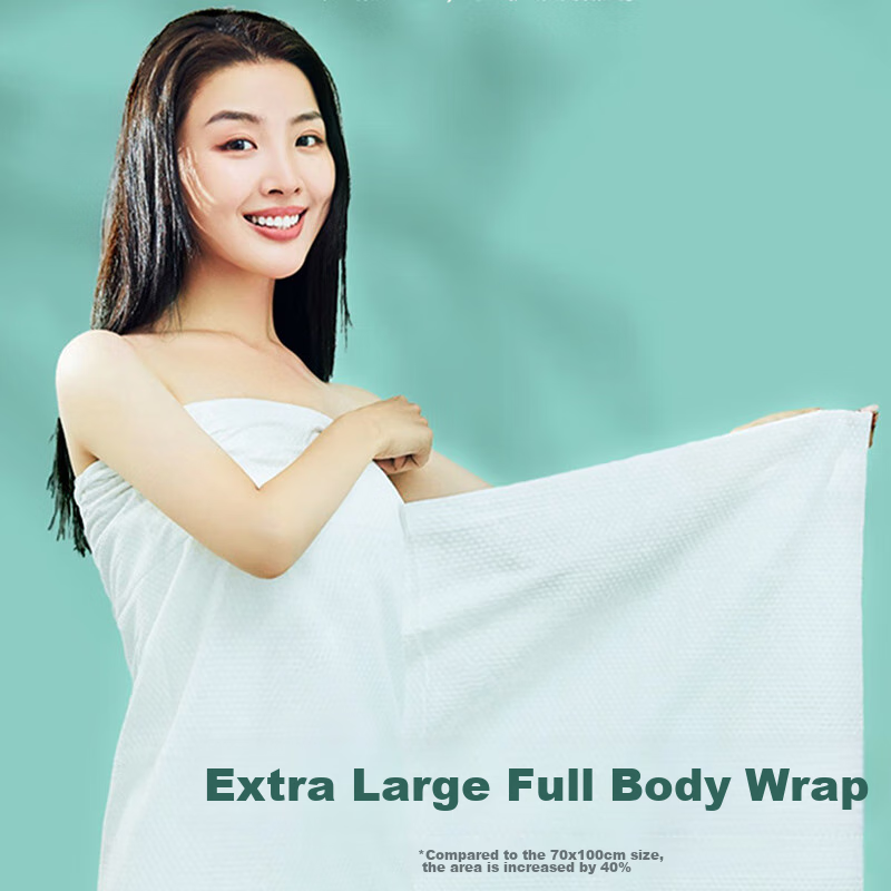 ToMill Disposable Bath Towels, Pearl Pattern, Adult Travel Essentials, Hotel Thi...