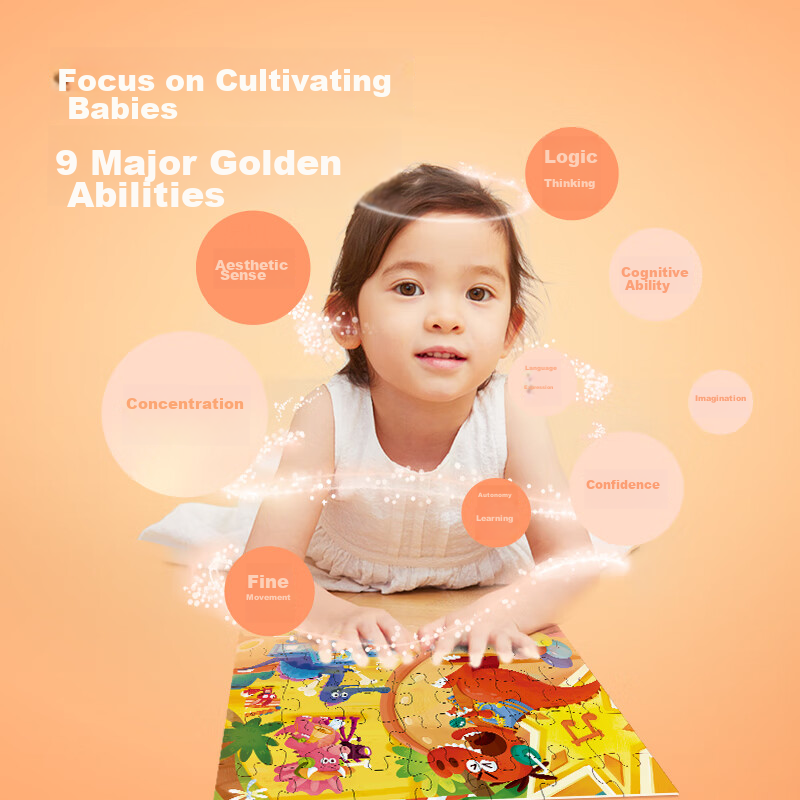 TOI Advanced Early Education Puzzle Toy for Children 3-6 Years Old, Paper-Based,...