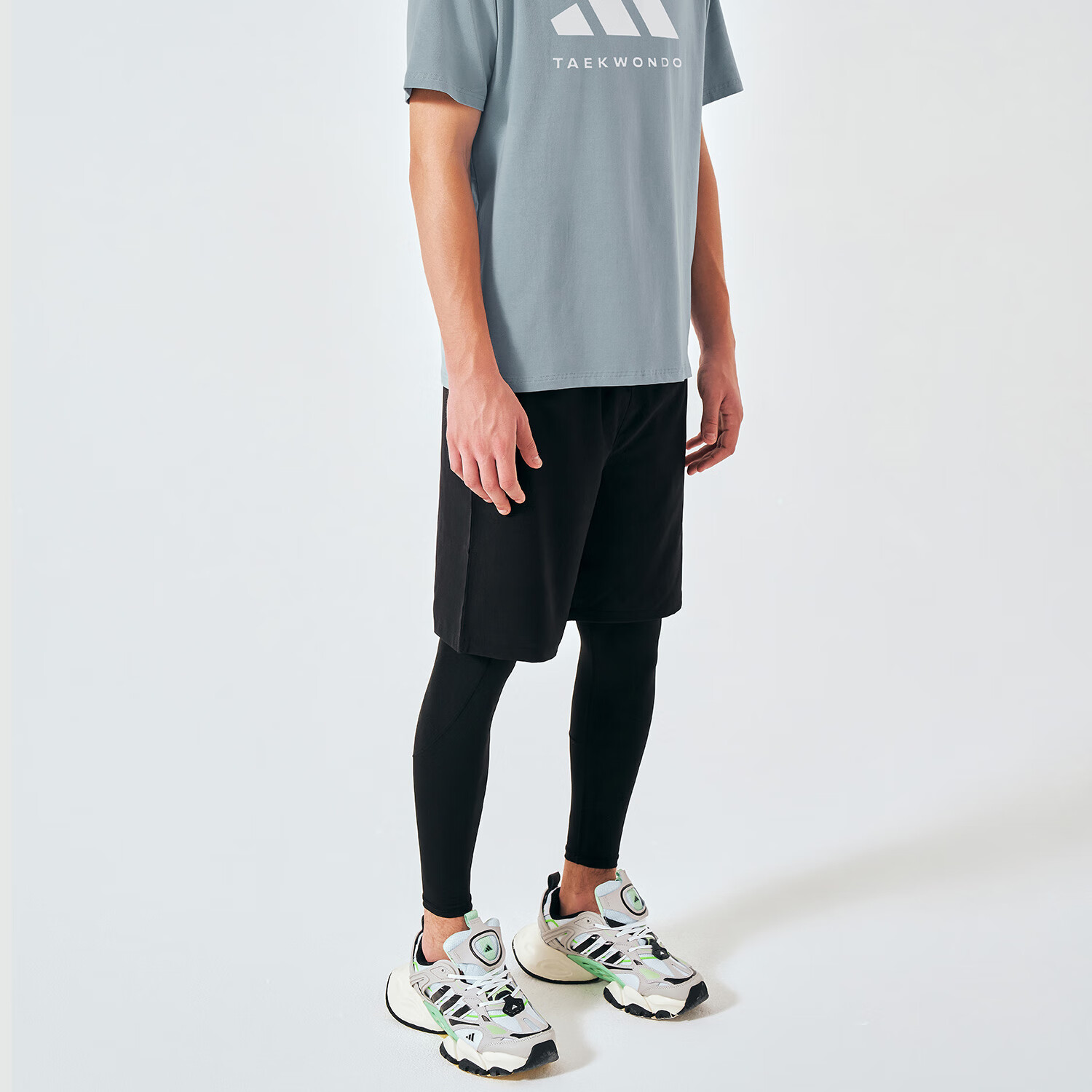 Adidas Men's Summer Breathable Thin Loose Casual Sports Woven Five Shorts Black/...