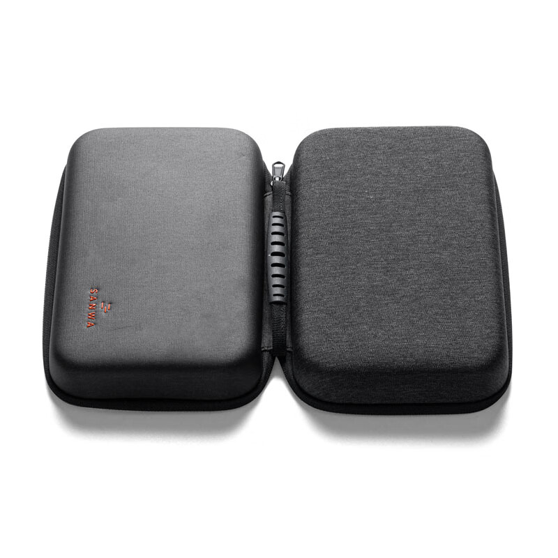 SANWA SUPPLY Travel Portable Hard Shell Data Cable Power Bank Storage Bag Digita...