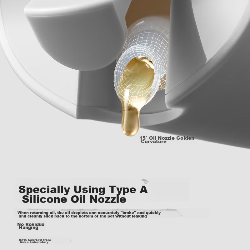 ANKOU Oil Bottle, Kitchen Home Use, Automatic Open And Close, Glass Seasoning Bo...