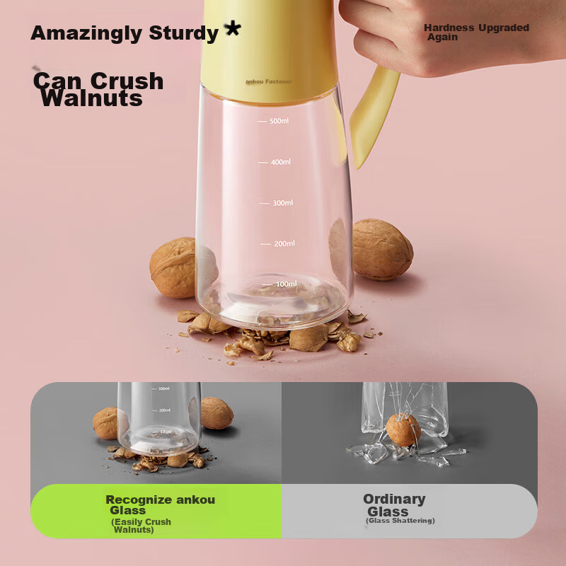 ANKOU Oil Bottle, Kitchen Home Use, Automatic Open And Close, Glass Seasoning Bo...