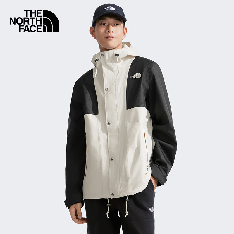 The North Face Men's Outdoor Windproof Single-Layer Hard Shell Jacket 8ESQ Beige...