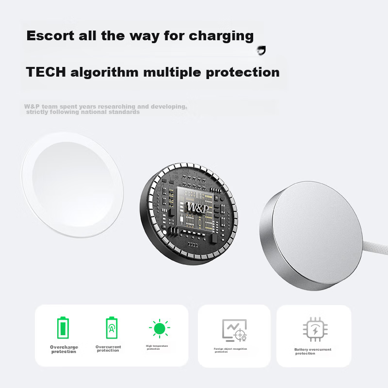 W&P [USA] Compatible with Apple Watch Charger Cable, Magnetic Fast Charging for...